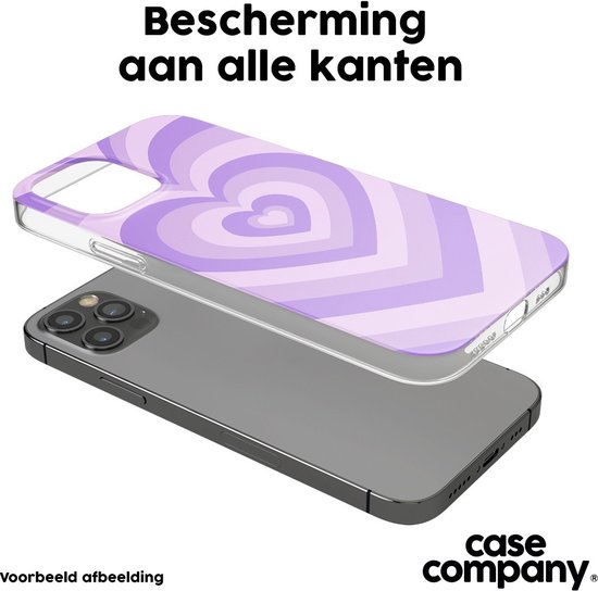 Case Company® - Coque Samsung Galaxy S20 FE / S20 FE 5G avec Cordon - Coeur Violet - Protection de Téléphone avec Cordon Zwart - Tous les côtés et sur la protection des bords de l'écran