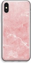Case Company® - Hoesje geschikt voor iPhone XS Max hoesje - Roze marmer - Soft Cover Telefoonhoesje - Bescherming aan alle Kanten en Schermrand