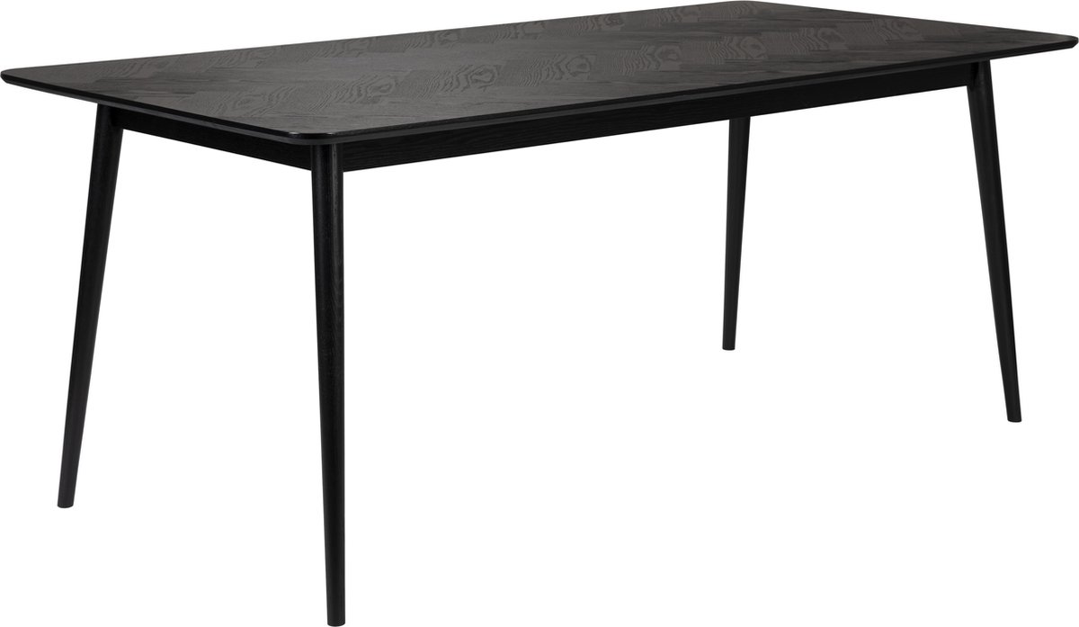 Housecraft Living Fabio Eettafel Visgraat Hout 180x90 cm Zwart