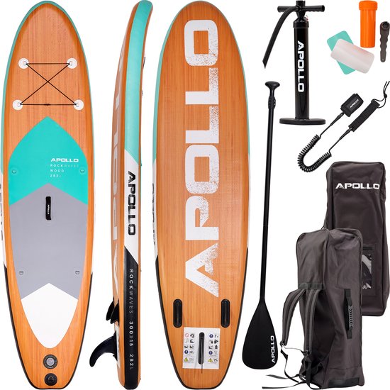 Stand Up Paddle Gonflable Apollo - Wood Mint | bol