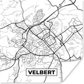 Poster Velbert - Kaart - Plattegrond - Stadskaart - 30x30 cm