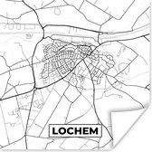 Poster Carte - Lochem - Carte - Plan de la ville - 75x75 cm