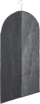 Kleding/beschermhoes linnen grijs 100 cm inclusief kledinghangers - Kledingzak met klerenhangers
