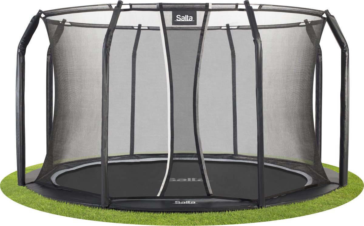 Salta Royal Baseground - inground trampoline met veiligheidsnet - ø 427 cm - Zwart