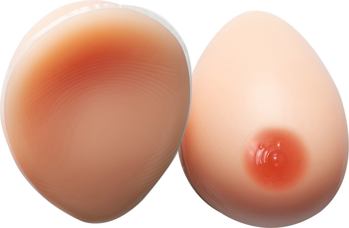 Borstprothese - 2-delige set - Cup D - Zelfklevend - 100% hypoallergene medische siliconen - kunstborst - Protheses - Nep Borst - Valse Borsten - fake boobs - Kunst Borst - Siliconen Huid - Crossdresser - Transgender - Travestiet - Body4Everybody