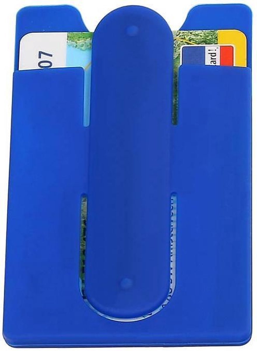 TPU Kaarhouder met Stand Functie Blauw