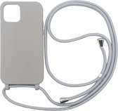Smartphonica iPhone 13 Pro hoesje met koord - Grijs / TPU / Back Cover geschikt voor Apple iPhone 13 Pro