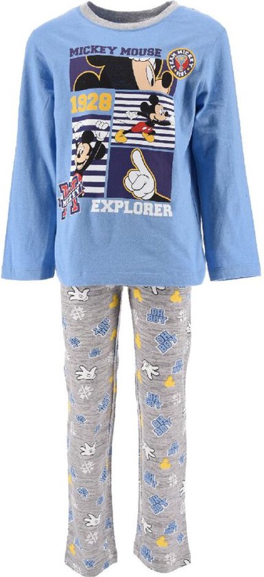 Mickey Mouse Pyjama - Explorer Blauw - 116