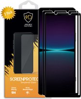 2-Pack Sony Xperia 1 IV screenprotectors - MobyDefend Screensaver Met Zwarte Randen - Gehard Glas - Glasplaatjes Geschikt Voor Sony Xperia 1 IV
