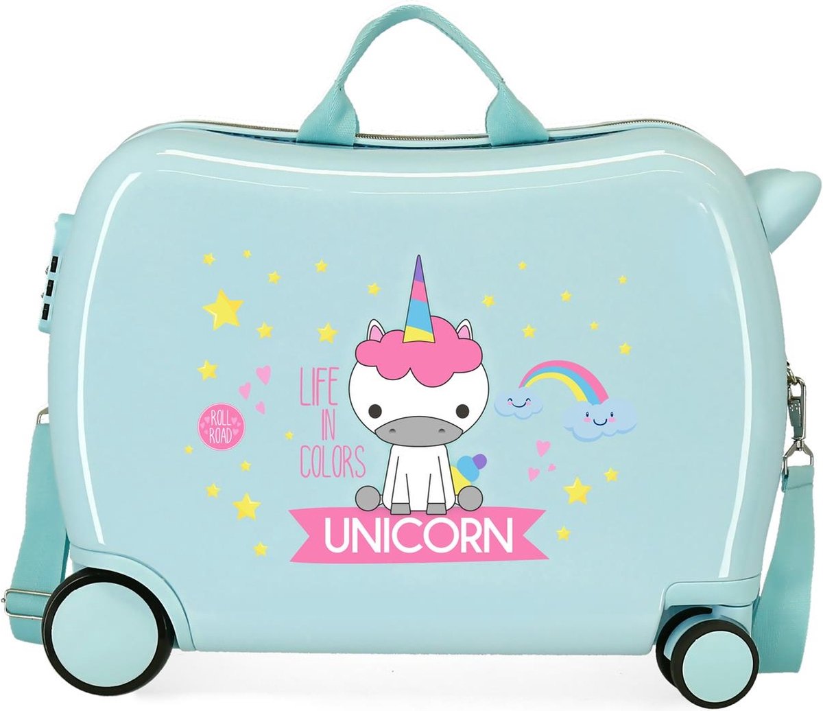 Roll Road Koffer Unicorn Junior 34 Liter Abs Turquoise