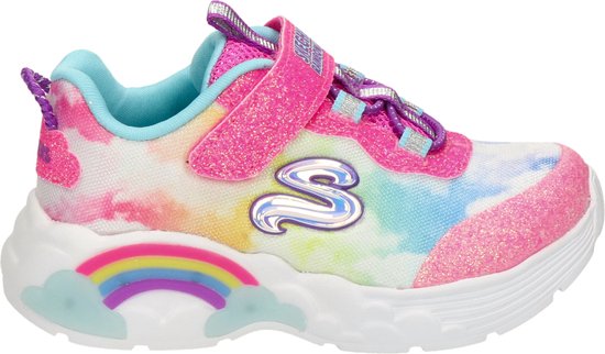 Skechers S Lights meisjes sneaker - Fuchsia - Maat 35