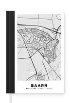Carnet - Cahier d'écriture - Plan de la ville - Baarn - Grijs - Wit - Carnet - Format A5 - Bloc-notes - Carte