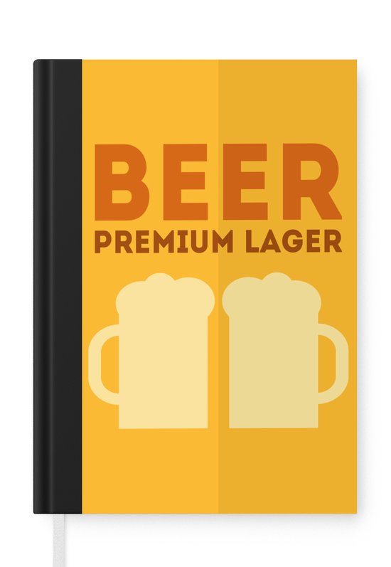 Cahier d'écriture Bières Verres Bière Premium Lager