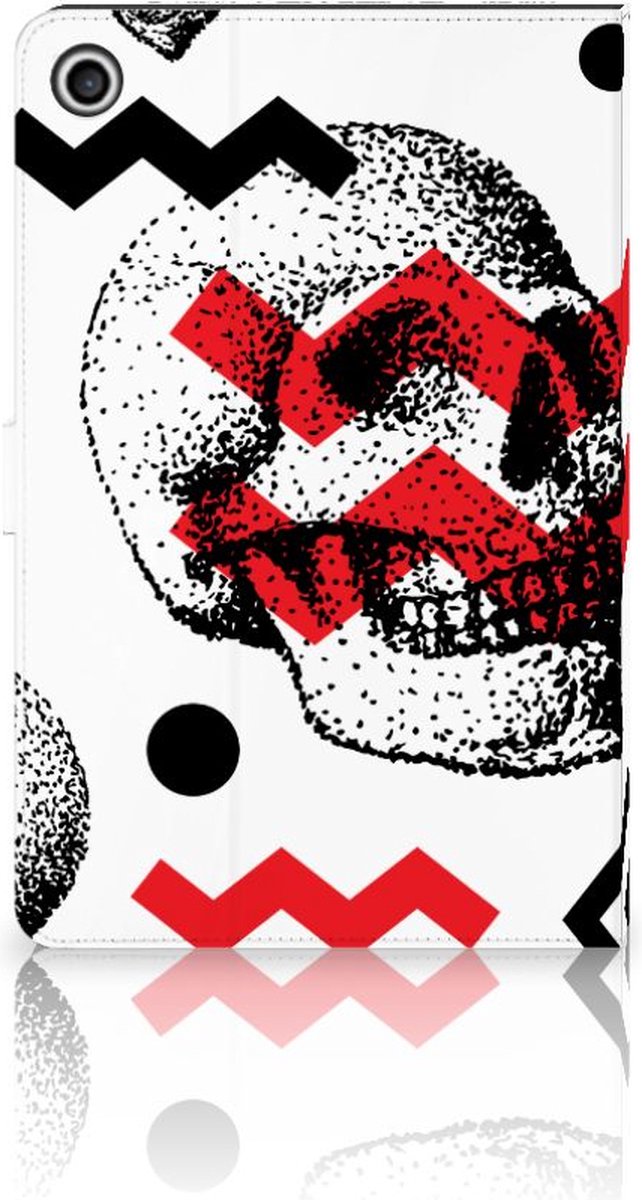 Tablettasje Lenovo Tab M10 Plus 3rd Gen 10.6 inch Skull Red