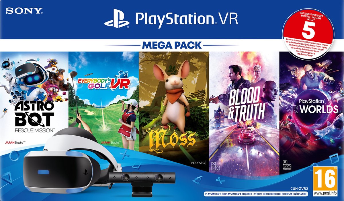 Sony PlayStation VR Mega III Pack + 5 games - PS4 | bol
