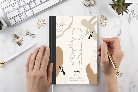 Carnet - Cahier d'écriture - Définition Bébé - Dictionnaire - Naissance - Citations - Proverbes - Carnet - Format A5 - Bloc-notes