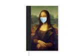 Carnet - Livre d'écriture - Mona Lisa - Leonardo da Vinci - Bouchon de bouche - Carnet - Format A5 - Bloc-notes