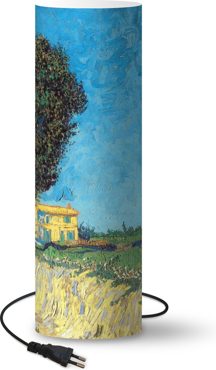 Lamp - Nachtlampje - Tafellamp slaapkamer - De laan vlakbij Arles - Vincent van Gogh - 70 cm hoog - Ø22.3 cm - Inclusief LED lamp