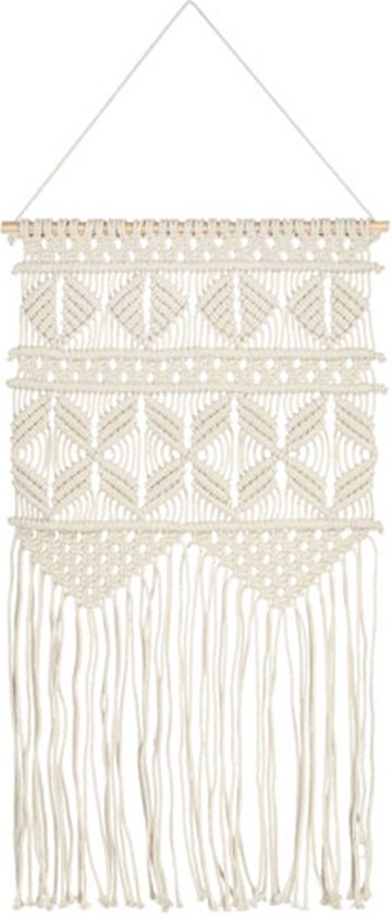 vidaXL murale Macramé 40 x 80 cm Coton