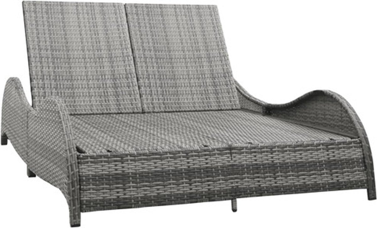 Vidaxl Ligstoel Antraciet 200 X 132 X 45 Cm Lig Stoel
