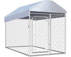 vidaXL - Hondenkennel - voor - buiten - met - dak - 200x100x125 - cm