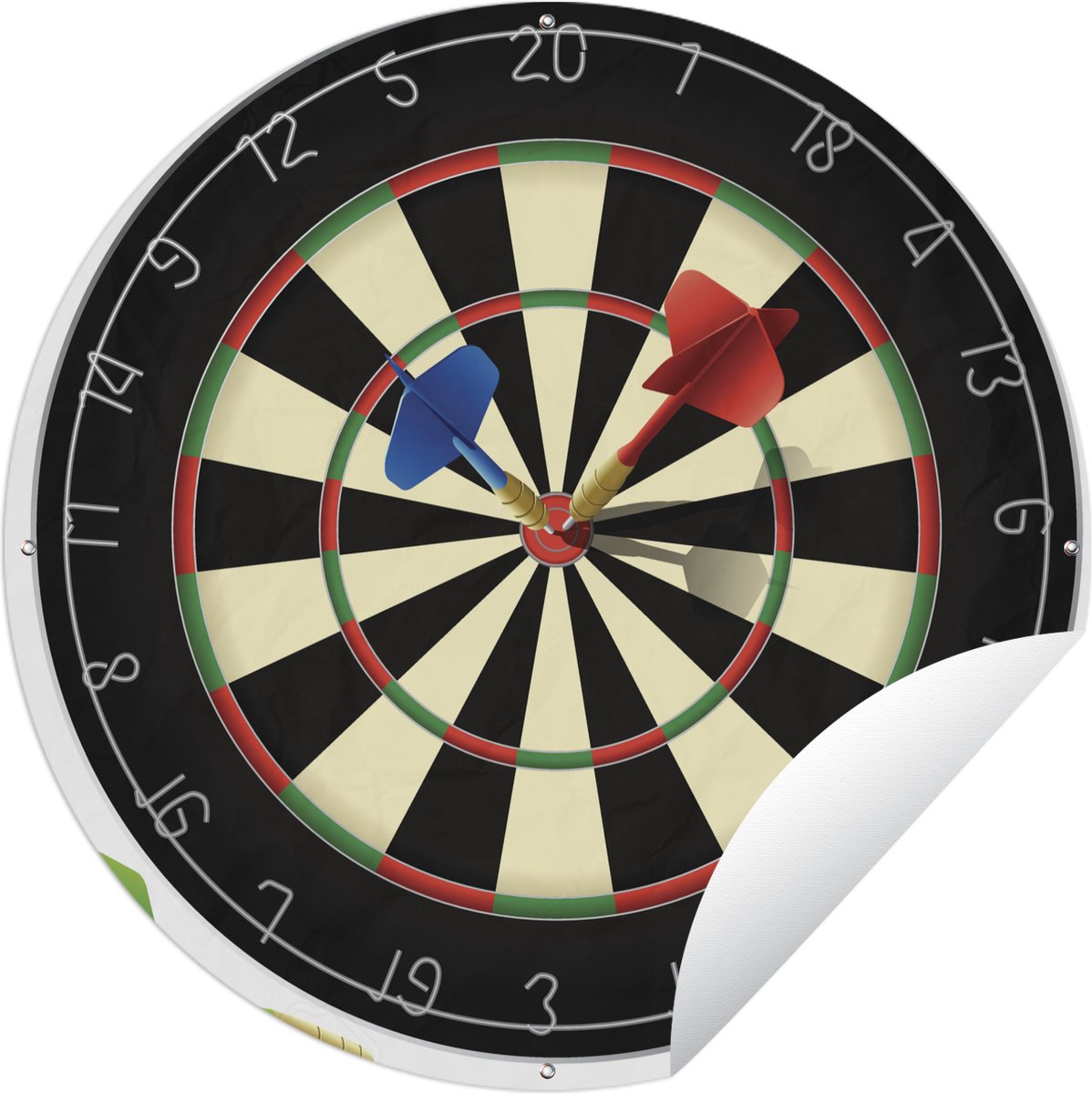 Cercle de jardin un jeu de fléchettes avec des flèches 120x120 cm — free download