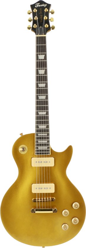 Fazley Vintage Series Midas FLP318GD Gold Top elektrische gitaar
