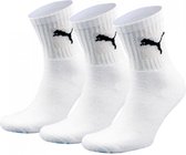 Puma short crew 3p unisex - Sportsokken - Volwassenen - white - 39-42