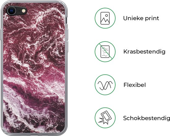 Coque iPhone 7 - Marbre - Natuursteen - Minéraux - Siliconen