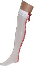 ESPA - Verpleegster kousen met rood strikje voor dames - Accessoires > Panty's en kousen