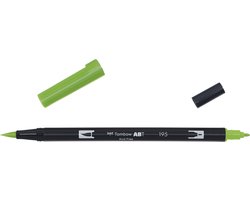 foto van Tombow ABT dual brush pen light green ABT-195