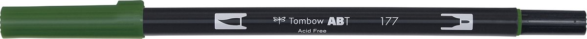 Tombow Brush pen - ABT 177 - Dual Brushpen - Dark jade - Groen — afbeelding 4