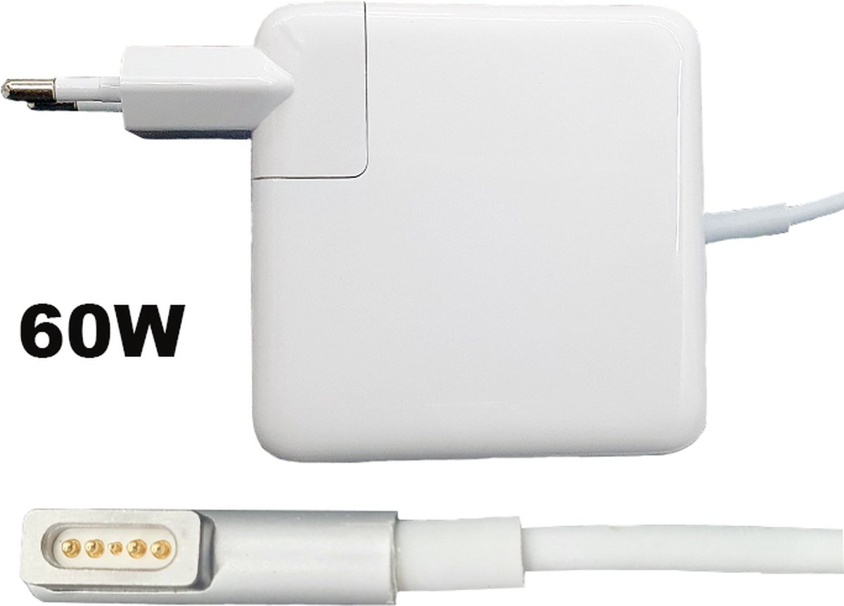 Chargeur Macbook 60w L Type Câble de charge Macbook Pro Adaptateur secteur  compatible avec Macbook Pro 13 A1278 (2010, 2011, mi-2012)