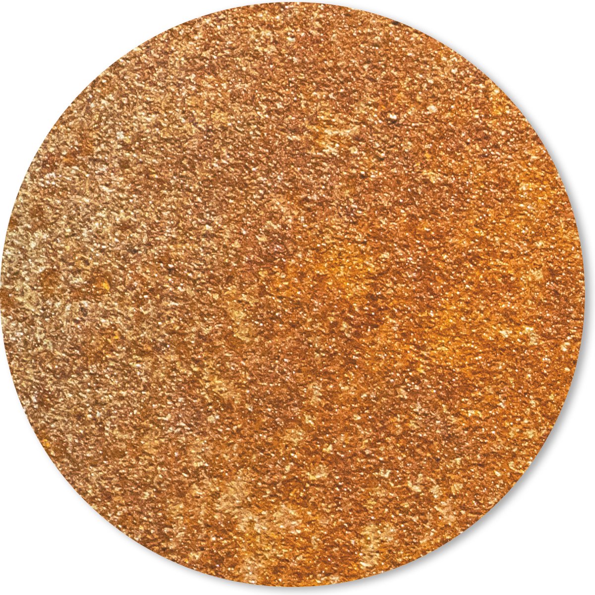 Muismat - Mousepad - Rond - Metaal - Roest - Oranje - Vintage - Industrieel - 30x30 cm - Ronde muismat