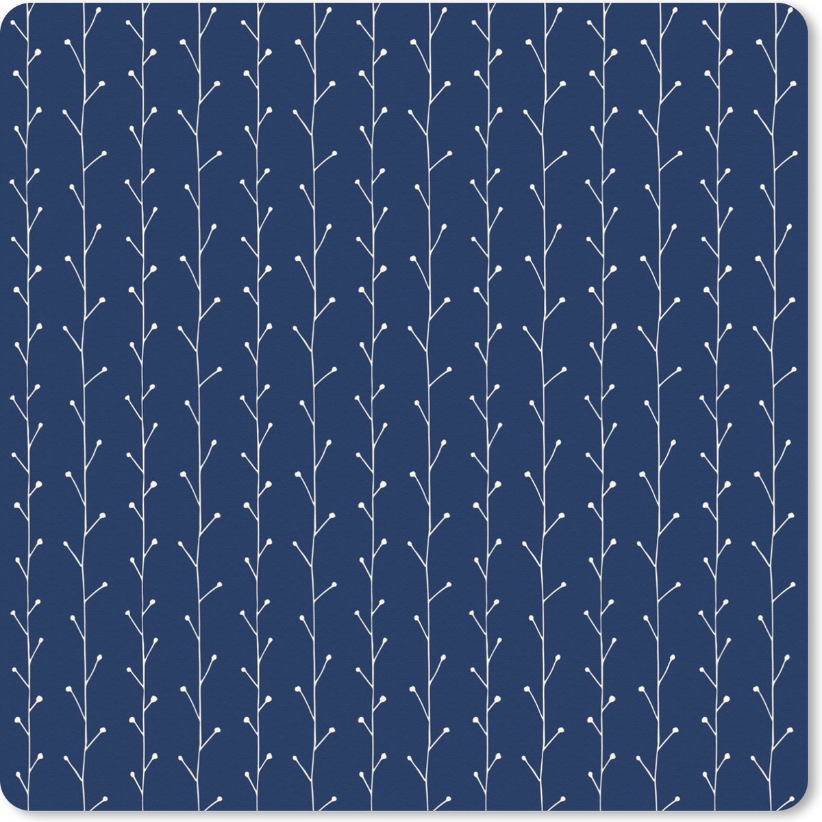 Muismat XXL 50x50 cm - Bureau onderlegger - Bureau mat Planten - Patroon - Japan - Bureaumat - Gaming mousepad xl - Bureaulegger groot - Computer deskmat
