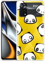 Xiaomi Poco X4 Pro Hoesje Panda Emotions - Designed by Cazy