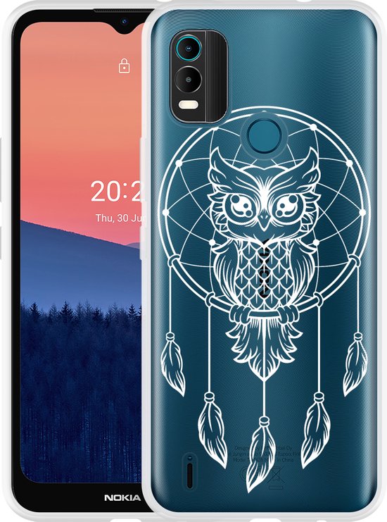 Coque Nokia C21 Plus Dream Owl Mandala White