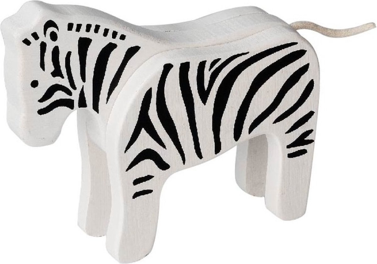 EverEarth Bamboo Zebra - Houten Zebra - Default - Bamboe - Educatief speelgoed - FSC-gecertificeerd