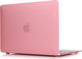 Mobigear Laptophoes geschikt voor Apple MacBook Air 11 Inch (2010-2016) Hoes Hardshell Laptopcover MacBook Case | Mobigear Matte - Roze - Model A1370 / A1465