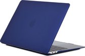 Mobigear Matte - Laptophoes geschikt voor Apple MacBook Air 13 inch (2018-2020) Hoes Hardshell MacBook Case - Marineblauw
