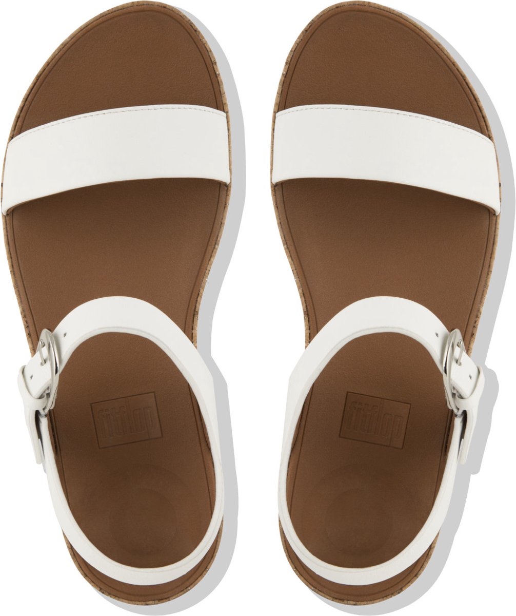 FitFlop Bon II Back Strap Sandals Leather WIT - Maat 40 | bol