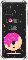 GSM Hoesje Geschikt voor Samsung Galaxy A03 Shockproof Case met transparante rand Donut