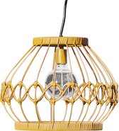 Teamson Home Zonne-Energie Geweven Hangend Lamp Licht - Tuin Verlichting - Tuindecoratie - Met Lichtdimmer, Timer & Afstandsbediening - 33.7 x 33.7 x 26.7 (cm)