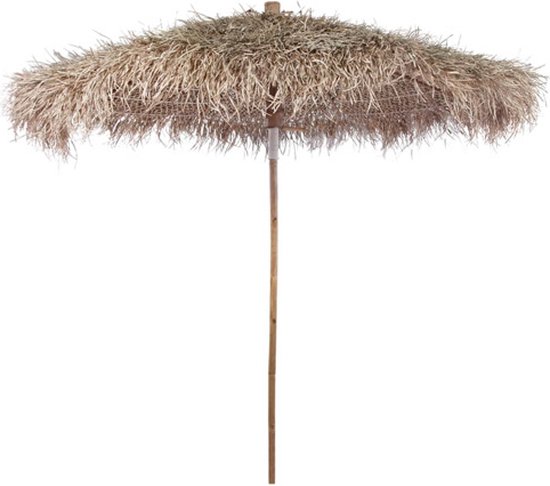 vidaXL Parasol en bambou avec toit en feuilles de bananier 210 cm - Parasol - Parasols - Parasol de jardin - Parasols de jardin