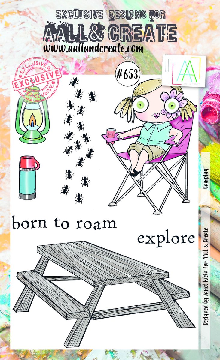 Aall & Create clearstamps A6 - Camping