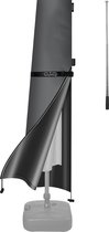 Kingsleeve de parasol jusqu'à Ø 350cm Tige Résistant à l'hiver Résistant aux intempéries Robuste Grijs