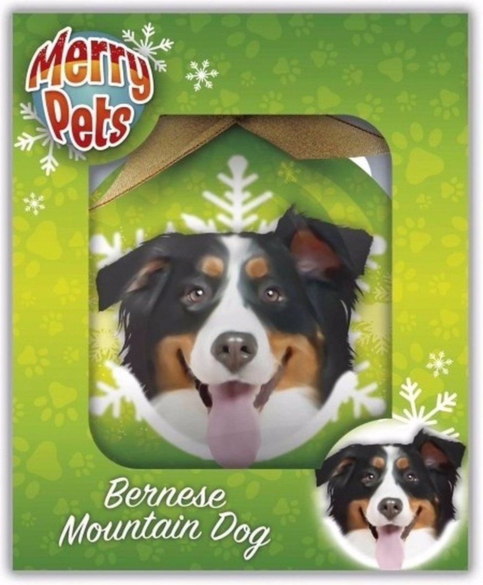 Huisdieren/dieren kerstballen Berner Sennen hond 8 cm