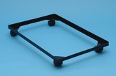 Really Useful Box accessoire onderstel met wieltjes (diameter: 45 mm) uit zwarte PVC