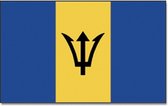 Vlag Barbados 90 x 150 cm feestartikelen - Barbados/Barbadiaanse Noord-Amerika landen thema supporter/fan decoratie artikelen