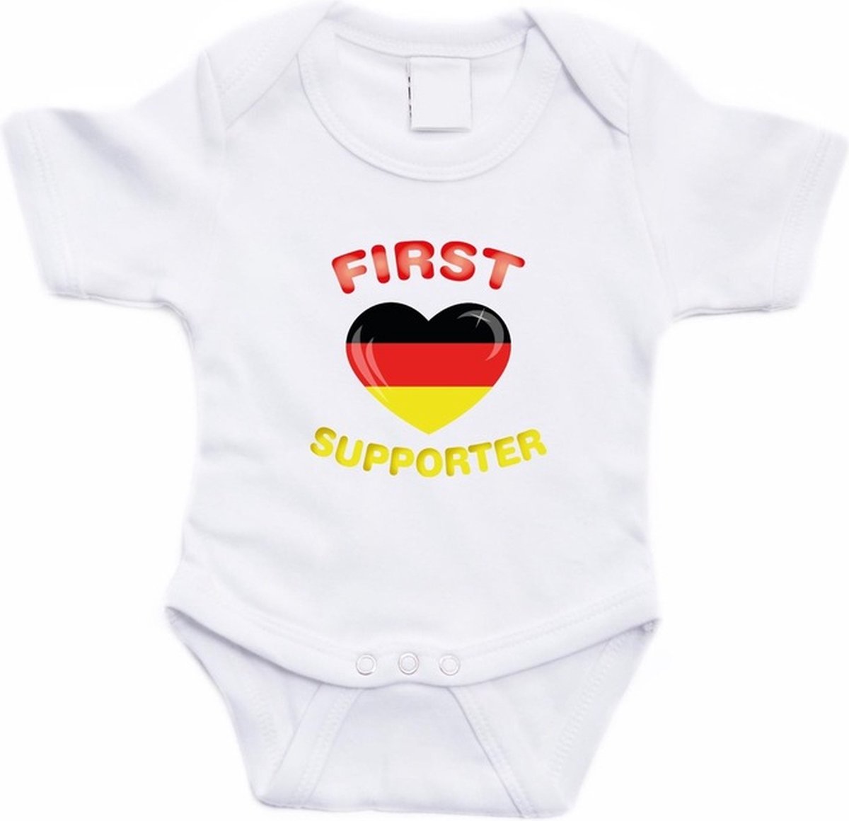 Wit First Duitsland supporter rompertje baby - Babykleding 68